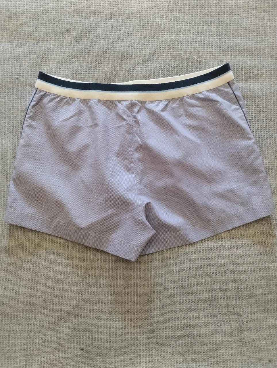 Puma Short de sport rayé blanc et bleu marine pour femmes M Léger été Y2K – photo 12